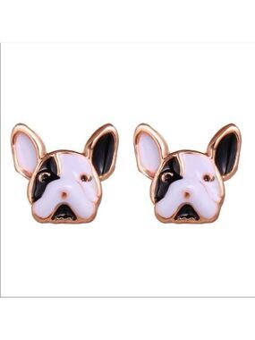 Betsey Dog cute enamel boutique earrings NEW